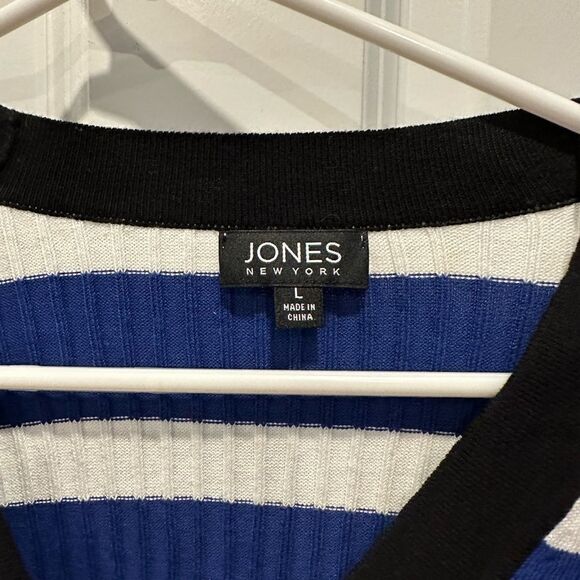 Jones New York large long sleeve ribbed cardigan sweater - Picture 4 of 6